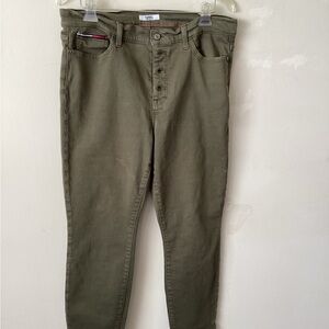 Tommy Hilfiger Olive Green Skinny Jeans